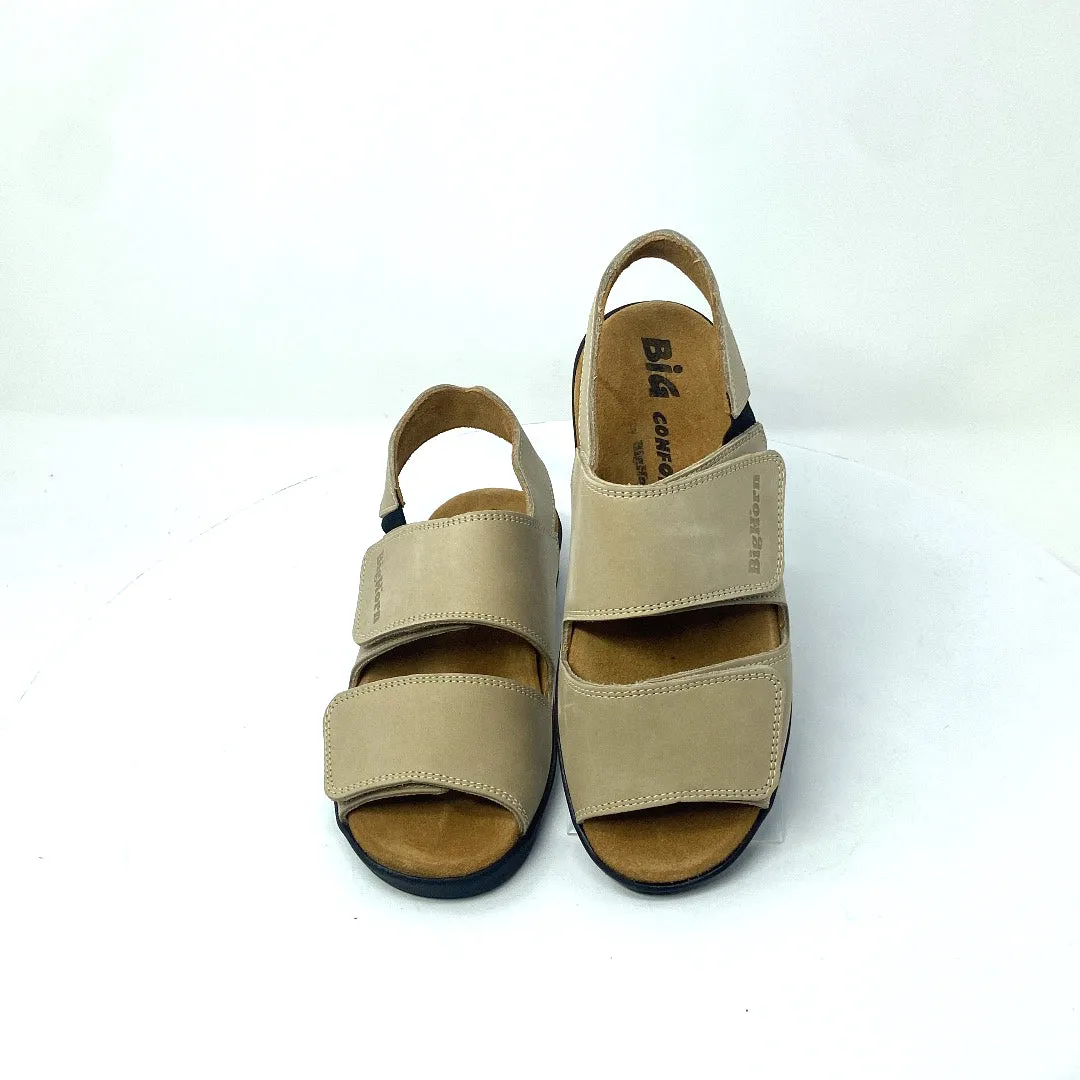 Vintage Big Comfort by Bighorn Sand Nubuck Sandals