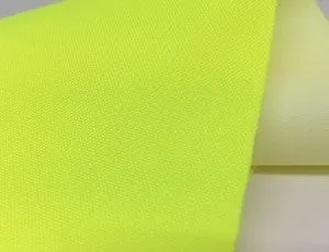 WATERPROOF BREATHABLE POLYESTER, FLUORESCENT YELLOW