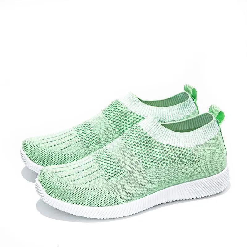 Women summer casual comfortable slip on sock sneakers