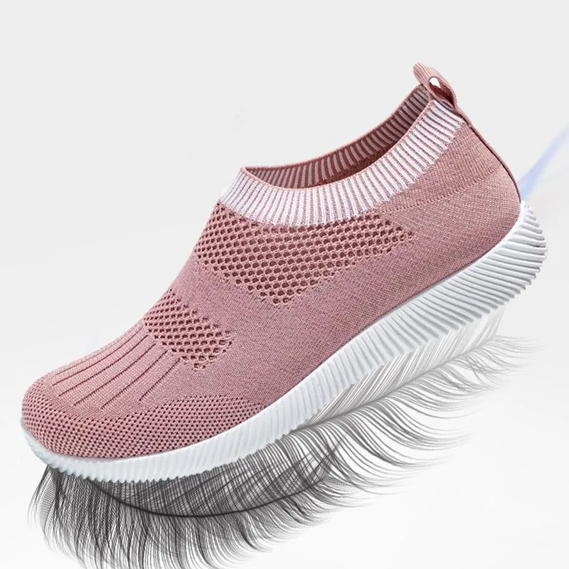 Women summer casual comfortable slip on sock sneakers