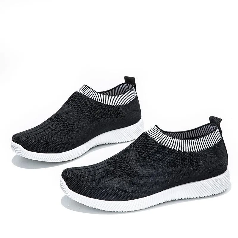 Women summer casual comfortable slip on sock sneakers